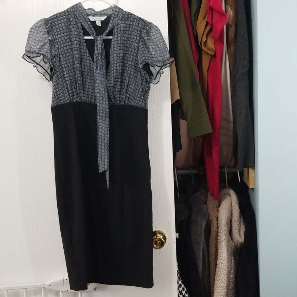 Navy Blouse Top Dress